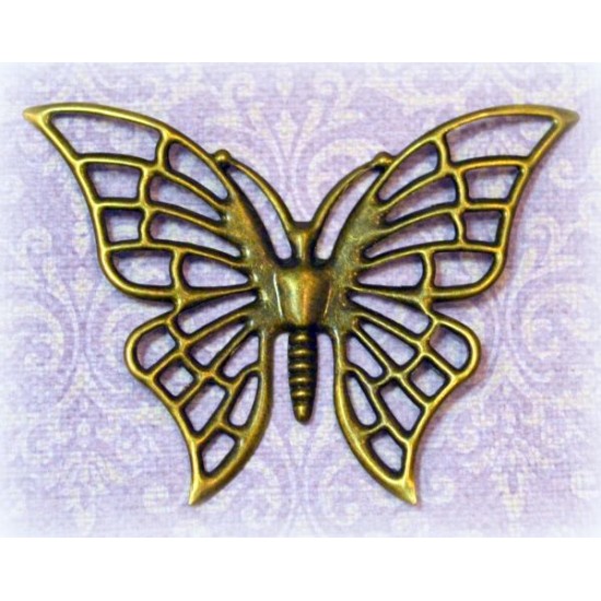 Декоративный элемент " Бронзовая бабочка 3" размер: 45*65 мм 
